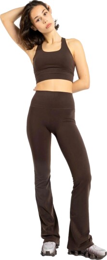 MCB Sportswear Flare Tights Tights Brun XS