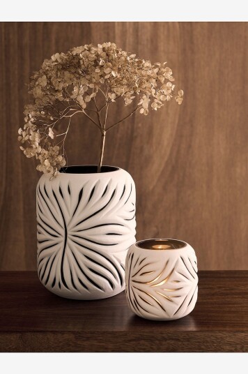 Ellos Home Vase Glacier høyde 18 cm Hvit