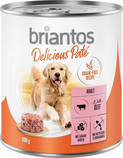 Briantos Våtfôr Delicious Paté Storfe 6 X 800 G