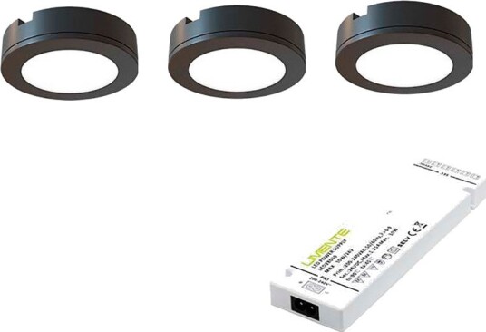 Limente LED-Lenox-3 LED downlight 3pk - 6,4 cm (3x4W) Sort