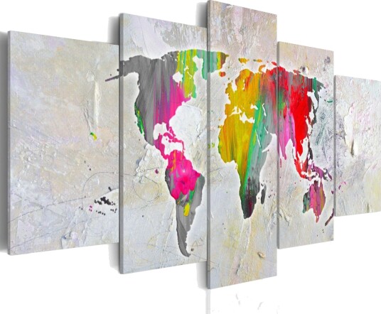Bilde Illustration Of The World 100x50 Artgeist sp. z o. o.