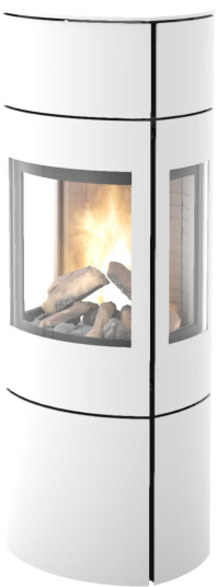Rais Caro 130 Hvit Med Sideglass Og Ståldør Rais Caro 130 Hvit Med Sideglass Og Ståldør