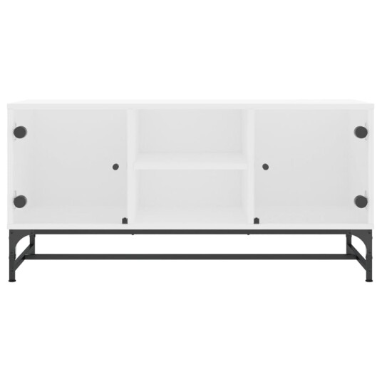 vidaXL TV-benk med dør hvit 102x37x50 cm 8721012214828