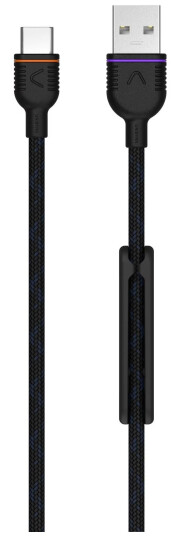 Unisynk Premium USB-C kabel 1,2 m Sort med hurtiglading