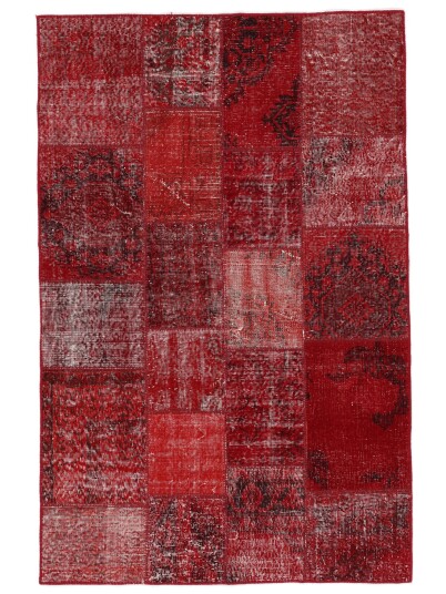 Håndknyttet. Opphav: Turkey Patchwork Turkiet 140x200
