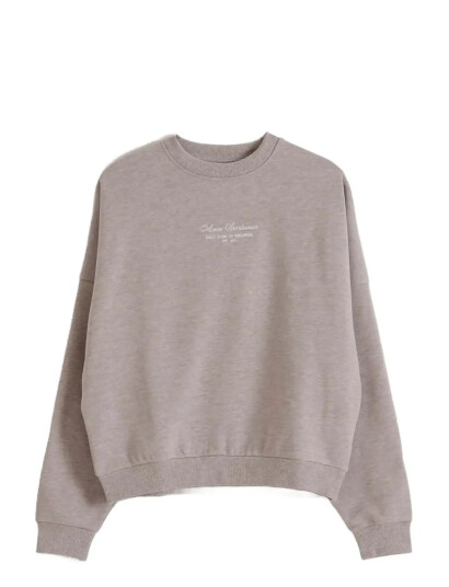 aim´n Script Sweatshirt Beige XS aim´n Script Sweatshirt Beige XS