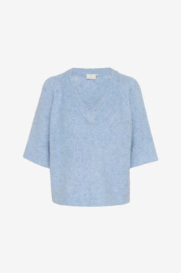 Kaffe Pullover kaEmilie V neck Pullover Blå