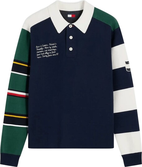 Tommy Jeans Tjm Reg Tommy Knitted Rugby Ext Navy S