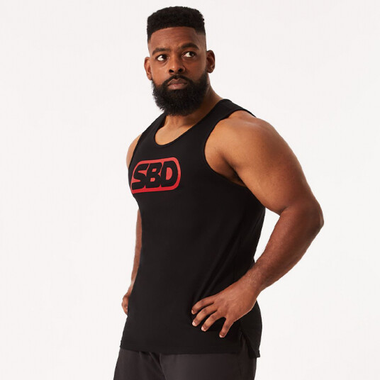 SBD Brand Tank - Men's Svart/Röd Large