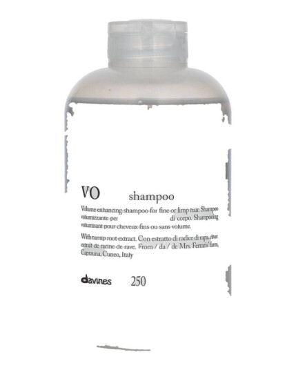 Davines VOLU Volumgivende Sjampo 250 ml - Parabenfri & Sulfatfri