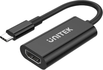 Unitek V1421a Video Adapter Usb C Hann Til Hdmi Hunn 15 Cm Svart 4K 60Hz Støtte