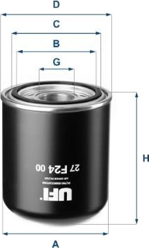 UFI 27.F24.00 Luftfilter