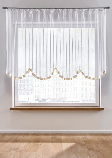 bonprix Gardinbue Elly 1 (H/B: 100/300 cm),6 (H/B: 120/600 cm),3 (H/B: 100/500 cm),5 (H/B: 120/400 cm),2 (H/B: 100/400 cm),8 (H/B: 140/600 cm) hvit