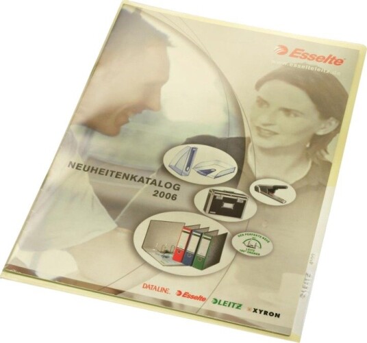 Leitz Premium 41000015 A4 0.15 Mm Pvc Gul 100 Stk/Pakke 41000015