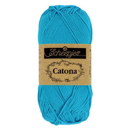 Scheepjes Catona Garn 146 Vibrant Blå - 10g Scheepjes Catona Garn 146 Vibrant Blå - 10g