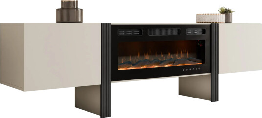 Calvenn TV-benk med Peis 200 cm -