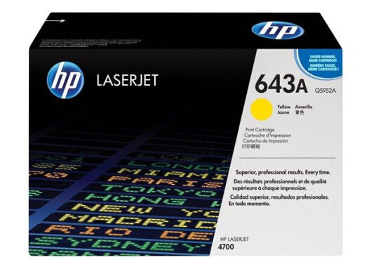 HP 643A / Q5952A - Yellow Laser Toner - Laser toner Yellow