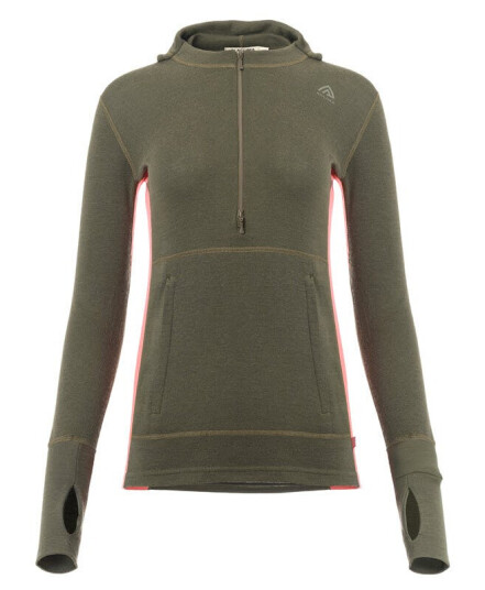 Aclima WarmWool Hoodsweater w/zip (W) dame - Str. L