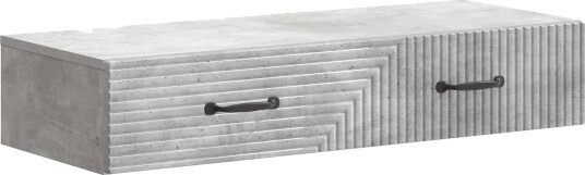 vidaXL Vegghengt Sidebord Betonggrå 87,5 x 34,5 x 17 cm Konstruert tre vidaXL Vegghengt Sidebord Betonggrå 87,5 x 34,5 x 17 cm Konstruert tre