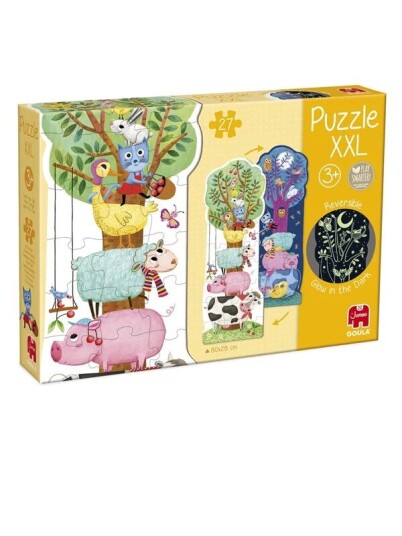 Jumbo Goula Reversible Puzzle XXL Farm Day And Night 27 Pcs. Gulv