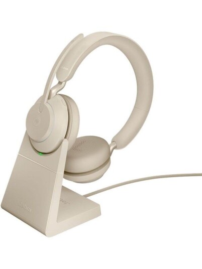 Jabra Evolve2 65 Link380c MS Stereo Stand Beige Jabra Evolve2 65 Link380c MS Stereo Stand Beige