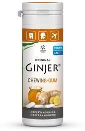 Tyggegummi med ingefær og honning fra GINJER – 30 gr
