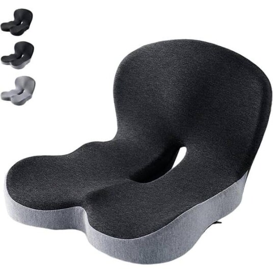 Ergonomisk Sittepute i Memory Foam – L formet Stolpute med Korsryggstøtte & Halebeinsbeskyttelse For Kontor & Hjem Ergonomisk Sittepute i Memory Foam – L formet Stolpute med Korsryggstøtte & Halebeinsbeskyttelse For Kontor & Hjem