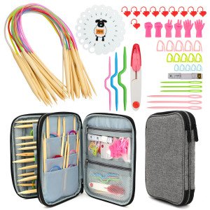 Infinity Hearts Rundpinnesett med Tilbehør i Gråt Etui 2-10mm 60cm 1 Infinity Hearts Rundpinnesett med Tilbehør i Gråt Etui 2-10mm 60cm 1