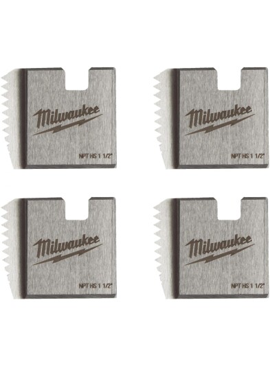 Milwaukee 48361111 Gjengebakkesett 1-1/2" NPT HS, 4-pakk, Håndverktøy