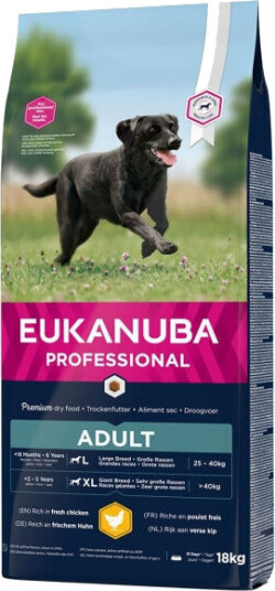 Eukanuba Adult Large Breed Tørrfôr 18 kg for Voksne Hunder med Spesielle Næringsbehov Eukanuba Adult Large Breed Tørrfôr 18 kg for Voksne Hunder med Spesielle Næringsbehov