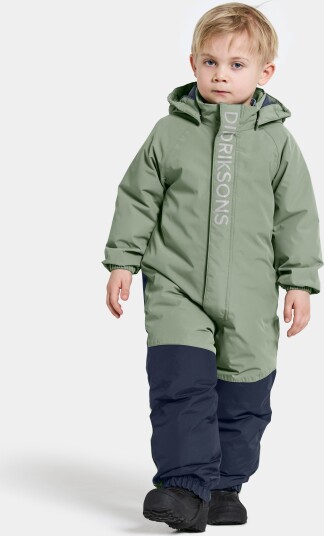 Didriksons Kids' Talvi Coverall Light Moss 130 Didriksons Kids' Talvi Coverall Light Moss 130