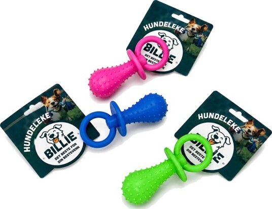 Billie Hundeleke Med Pipelyd Smokk 14 cm Assortert 145938