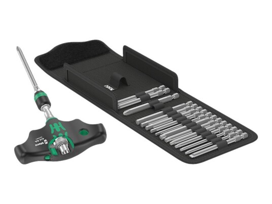 Wera Kraftform Kompakt 400 RA Imperial Skralleskrutrekker Set med 17 Deler Wera Kraftform Kompakt 400 RA Imperial Skralleskrutrekker Set med 17 Deler