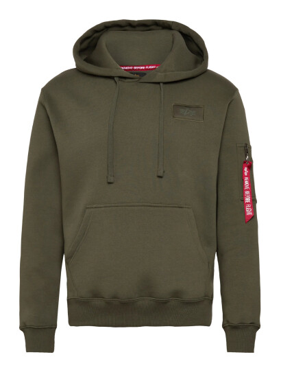 Alpha Industries Back Print Hoodie - Khaki green - XXL