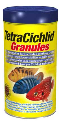 Tetra Cichlid Granulat Fiskefôr - 500ml