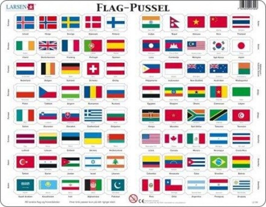 Larsen Puzzles Flag-Puzzle Larsen Puzzles Flag-Puzzle