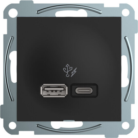 Elko Plus USB PD A+C lader 45W Sort Elko - 6630912 Elko Plus USB PD A+C lader 45W Sort Elko - 6630912
