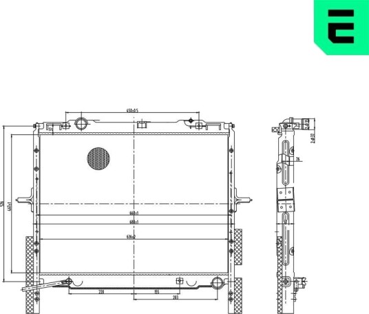 ERA 673544 Radiator motorkjøling