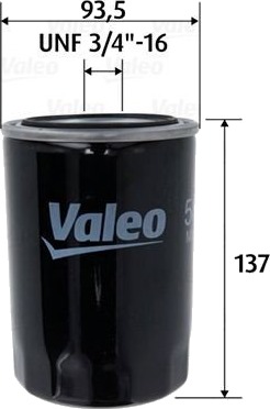 Oljefilter VALEO 586101 Oljefilter VALEO 586101