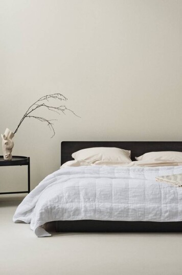 Jotex TOM sengeteppe - enkeltseng 150x260 cm økologisk Hvit 1723640-01-0 1721111-01-132