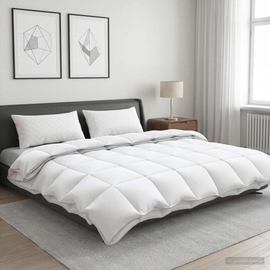 vidaXL Dyne FULDA 220 x 260 cm 4 årstider 310 GSM 90% Gjess Dun Hvit vidaXL Dyne FULDA 220 x 260 cm 4 årstider 310 GSM 90% Gjess Dun Hvit
