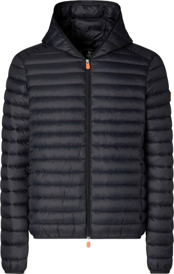 Save the Duck Men's Animal Free Hooded Puffer Jacket Donald Black S Save the Duck Men's Animal Free Hooded Puffer Jacket Donald Black S