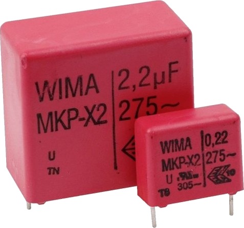 Wima Mkx2aw42206f00kssd Støyundertrykkingskondensator Med Radial Ledning 305 V/Ac 10 % 1 Stk
