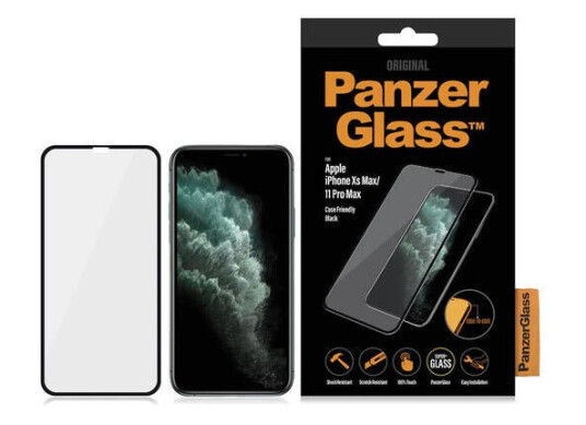 PanzerGlass Skjermbeskytter til iPhone 11 Pro Max/Xs Max - Case Friendly - Svart