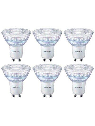 Philips LED-lyspære LEDClassic 50W GU10 WW 36D WGD 6CT/4 GU10 Philips LED-lyspære LEDClassic 50W GU10 WW 36D WGD 6CT/4 GU10