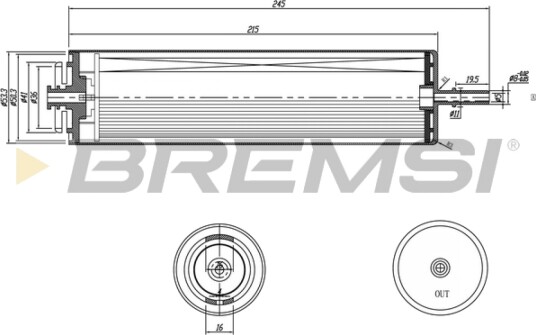 Drivstoffilter BREMSI FE0353 Drivstoffilter BREMSI FE0353