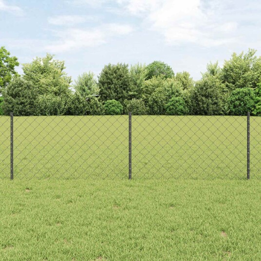  Gjerde med innlegg. Grå 0.6 x 25 m Stål