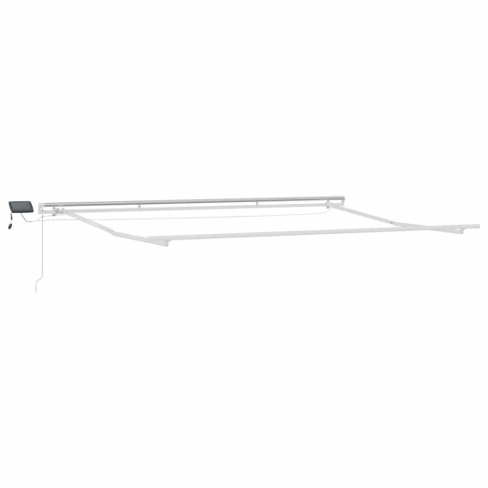 Manuell Uttrekkbar Markise med LED Gul og Oransje 500x300 cm