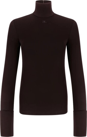 Courrèges Dame Strikkevarer Brun M,