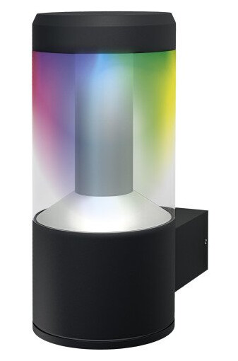Ledvance Smart+ Modern Lantern Wall LED utendørs vegglampe, 12W, RGBW, bluetooth, mørk grå
